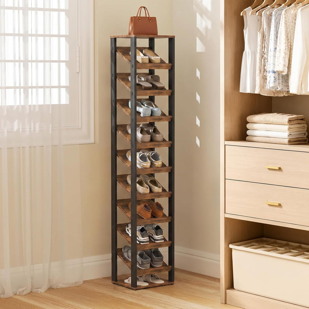 HOOBRO Vertical Shoe Rack, 10-Tier Shoe Organizer