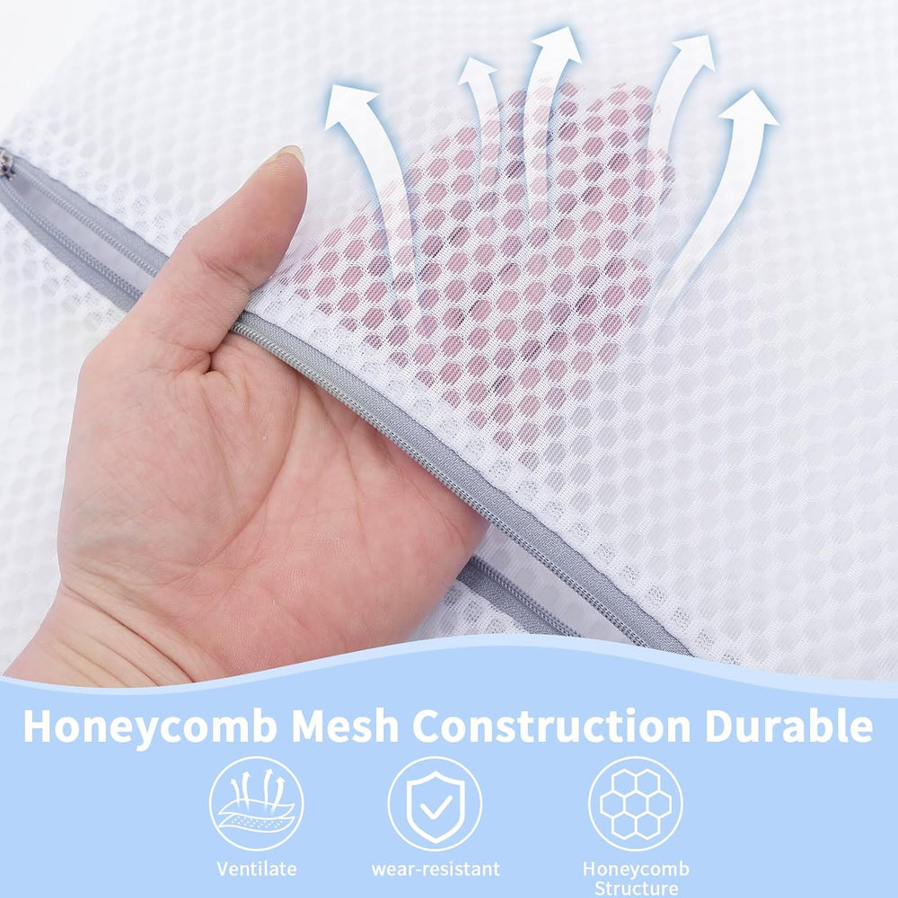 24PCS 12X16IN Laundry Bags Mesh Wash Bags for Strong Zipper