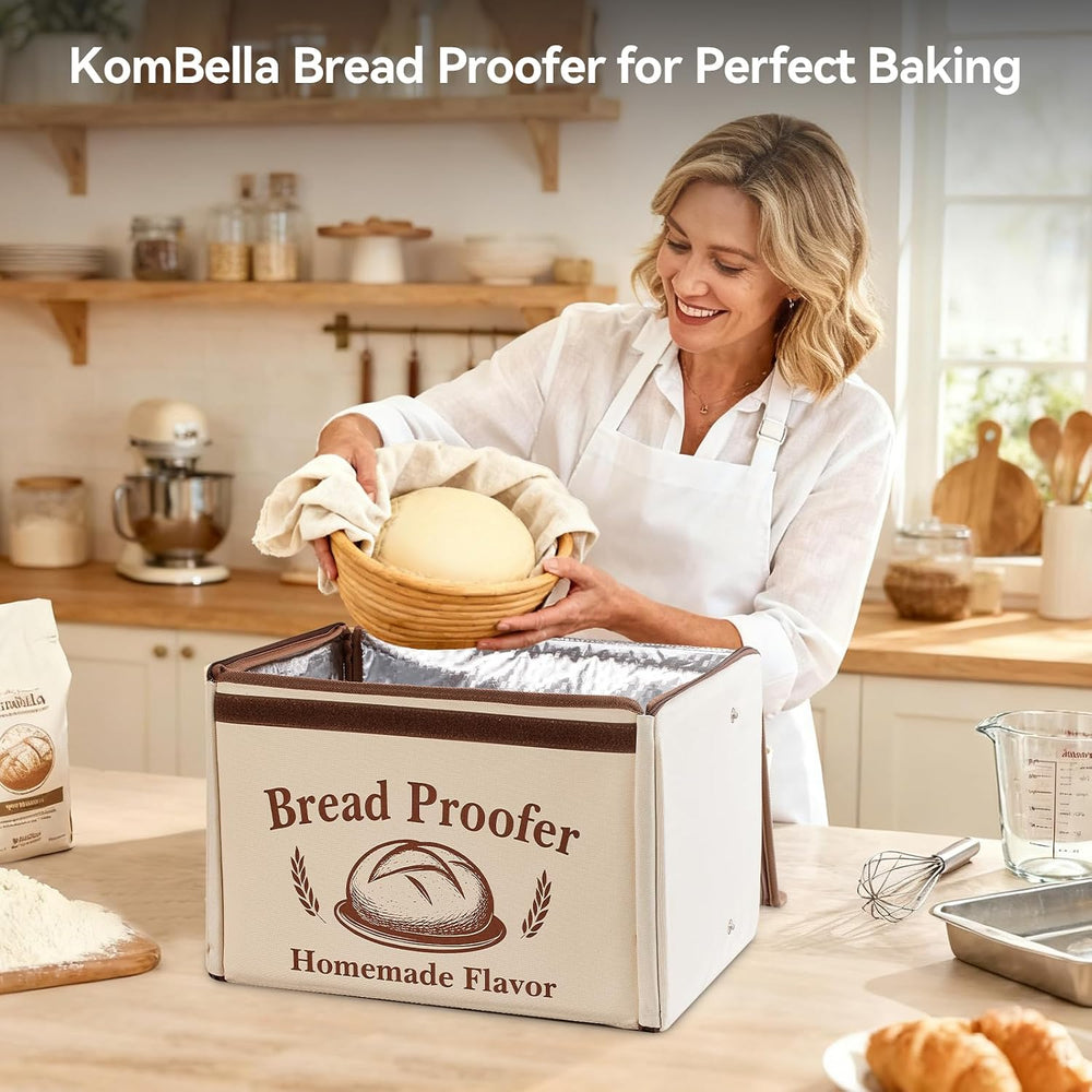 Proofing Box - Foldable Proofing Bread Box with 68-122°F Temp Control & 4...