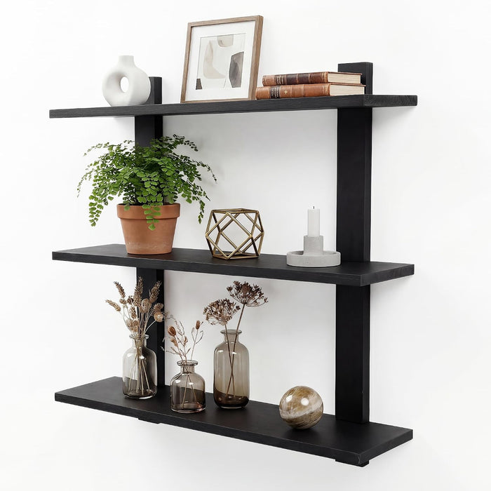 3 Tier Wall Shelves,Decorative Floating Shelf for Wall,Hanging Display Unit