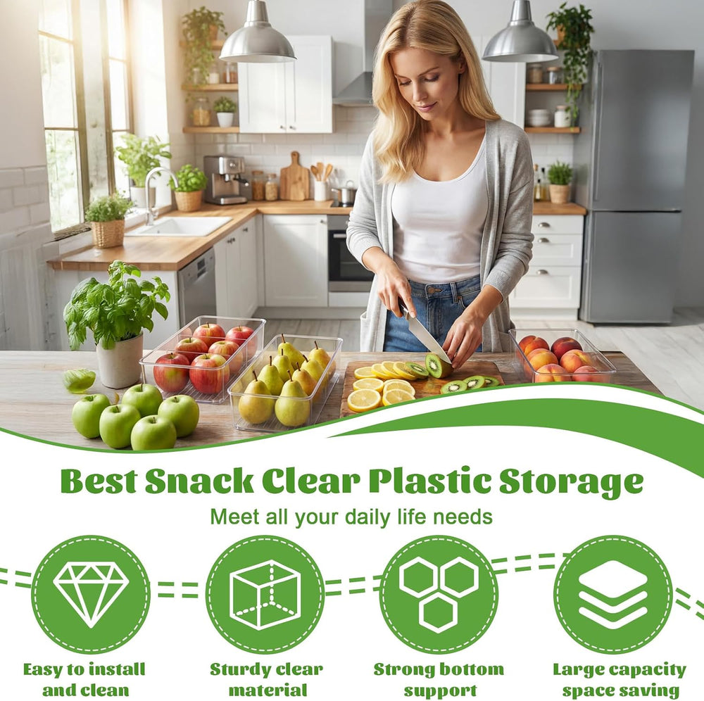 16 Pcs Snack Pantry Organizer Storage for Shelf,Large,Divider