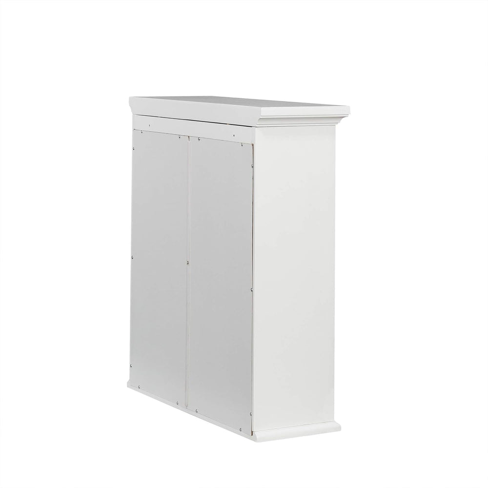 Teamson Home St. James Removable Wood Wall Cabinet 2 Doors 2 Adjustable Shelv...