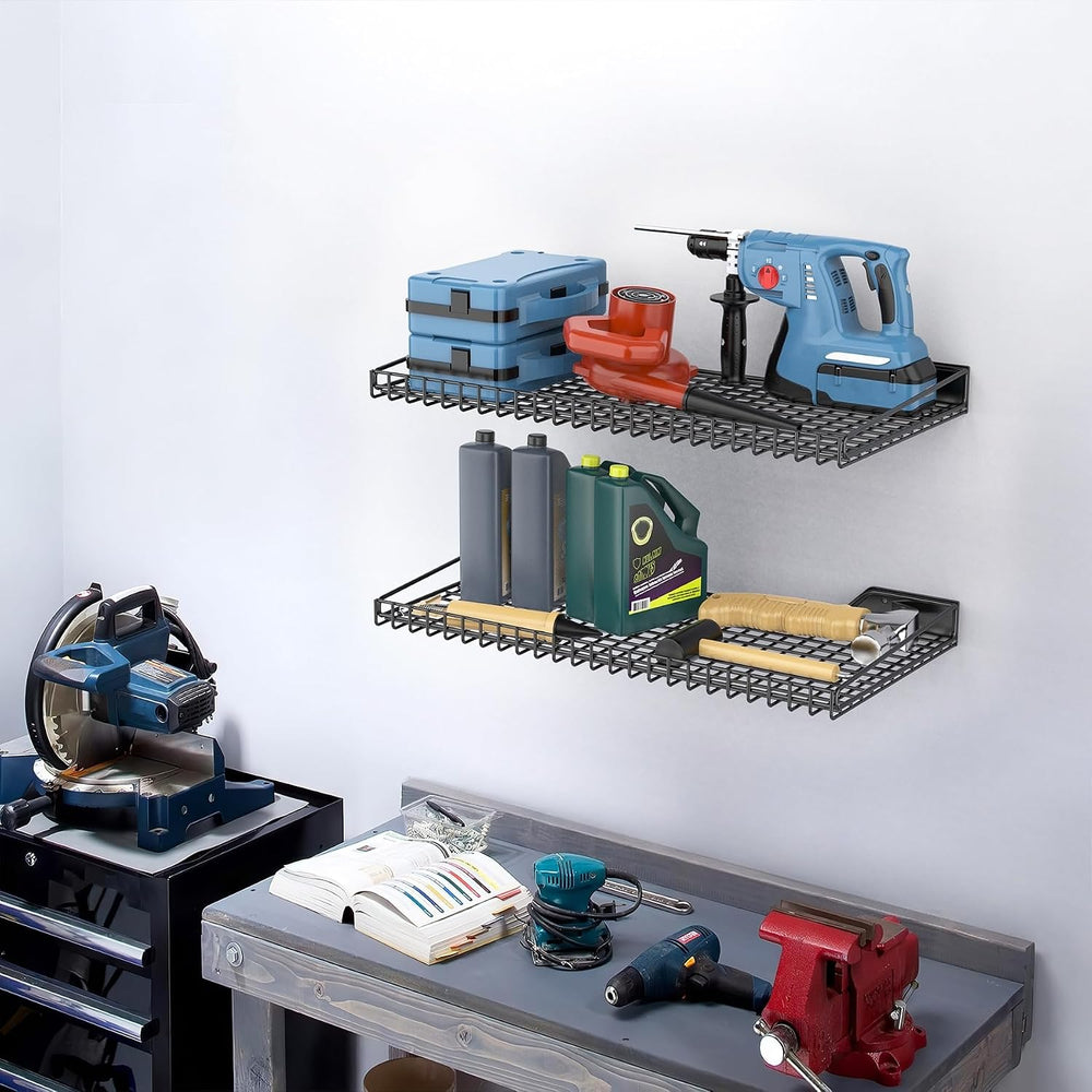 TORACK 2-Pack Wall Mounted Storage Shelves, 23.5" x 12" Wall Shelf