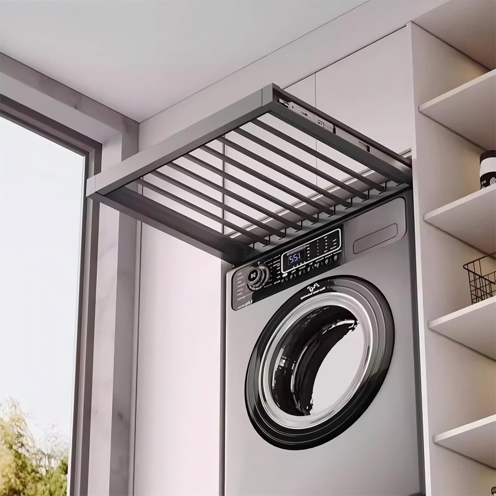 Hidden Pull Out Drying Rack, Extendable Pull Out Trousers Rack, Space Saving,...