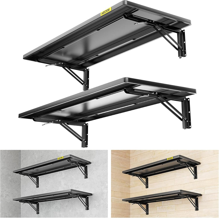 2pack-1.2x3ft Adjustable Rail Type Folding Storage Rack Shelf, Suitable
