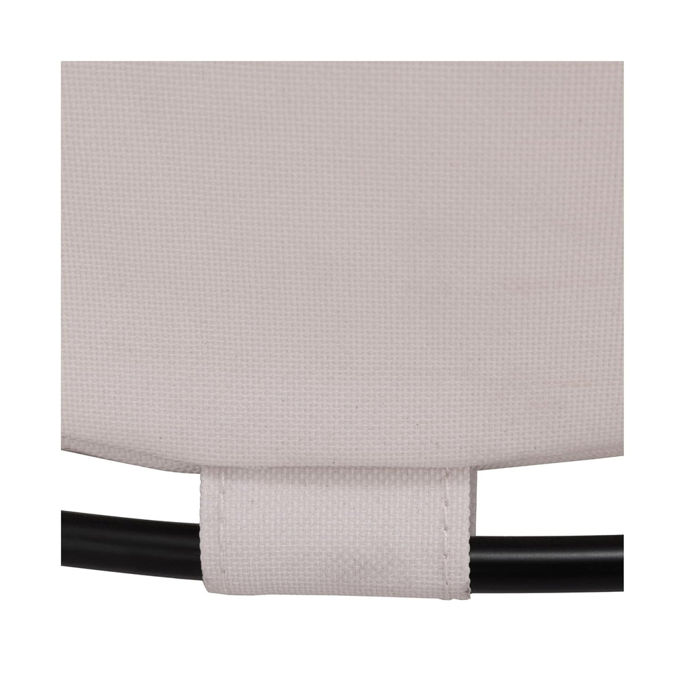 Corner Heavy-Duty Canvas Hamper w/Wheels, 24"W x 17.7"D, Natural White