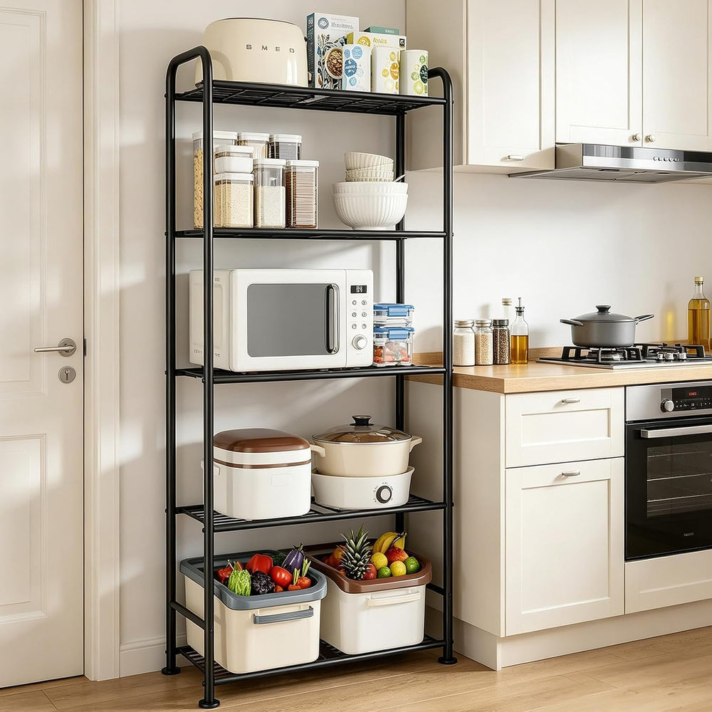 VTRIN Storage Shelves, 5 Tier Garage Shelving with Leveling Feet, Sturdy Meta...