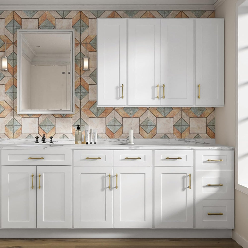 ROOMTEC RTA Wood Wall-Mounted Cabinet,Bathroom Medicine Cabinet