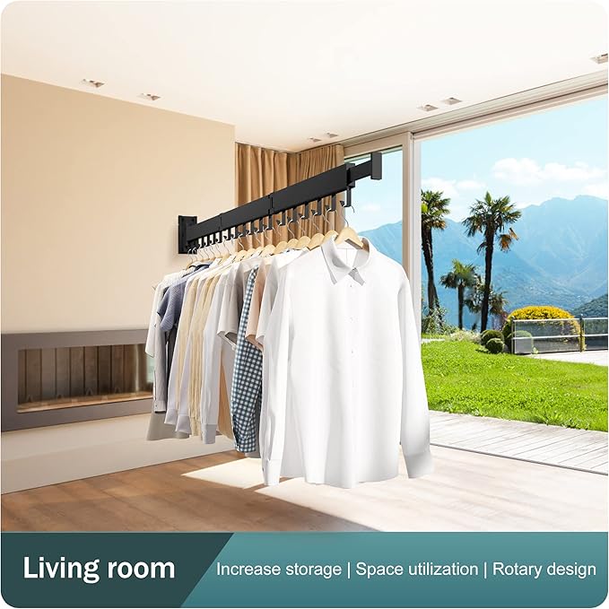 Clothes Drying Rack Wall Mounted, Drying Rack Clothing, Laundry Drying Rack