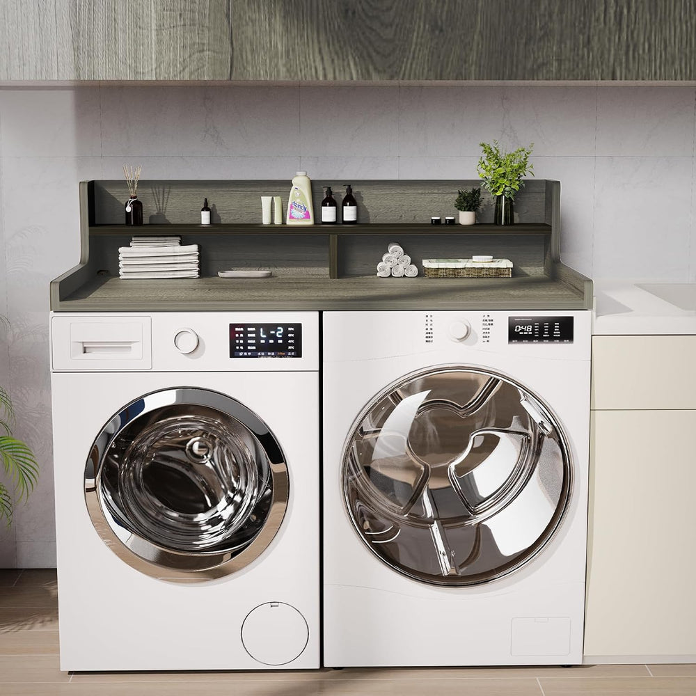 Washer Dryer Countertop, 54" x 27.55" 2-Tier Washer Dryer Topper wi...