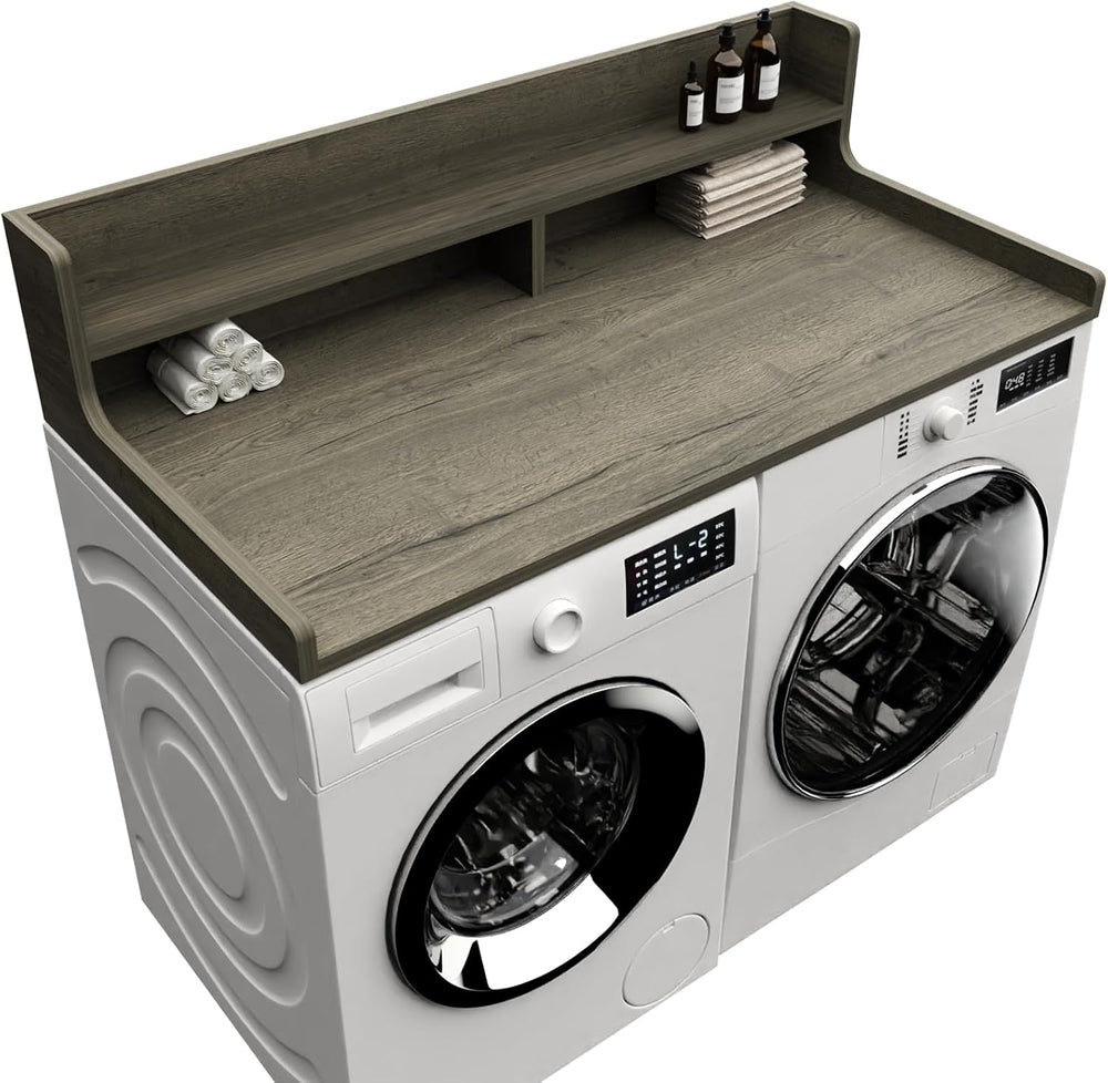 Washer Dryer Countertop, 54" x 27.55" 2-Tier Washer Dryer Topper wi...