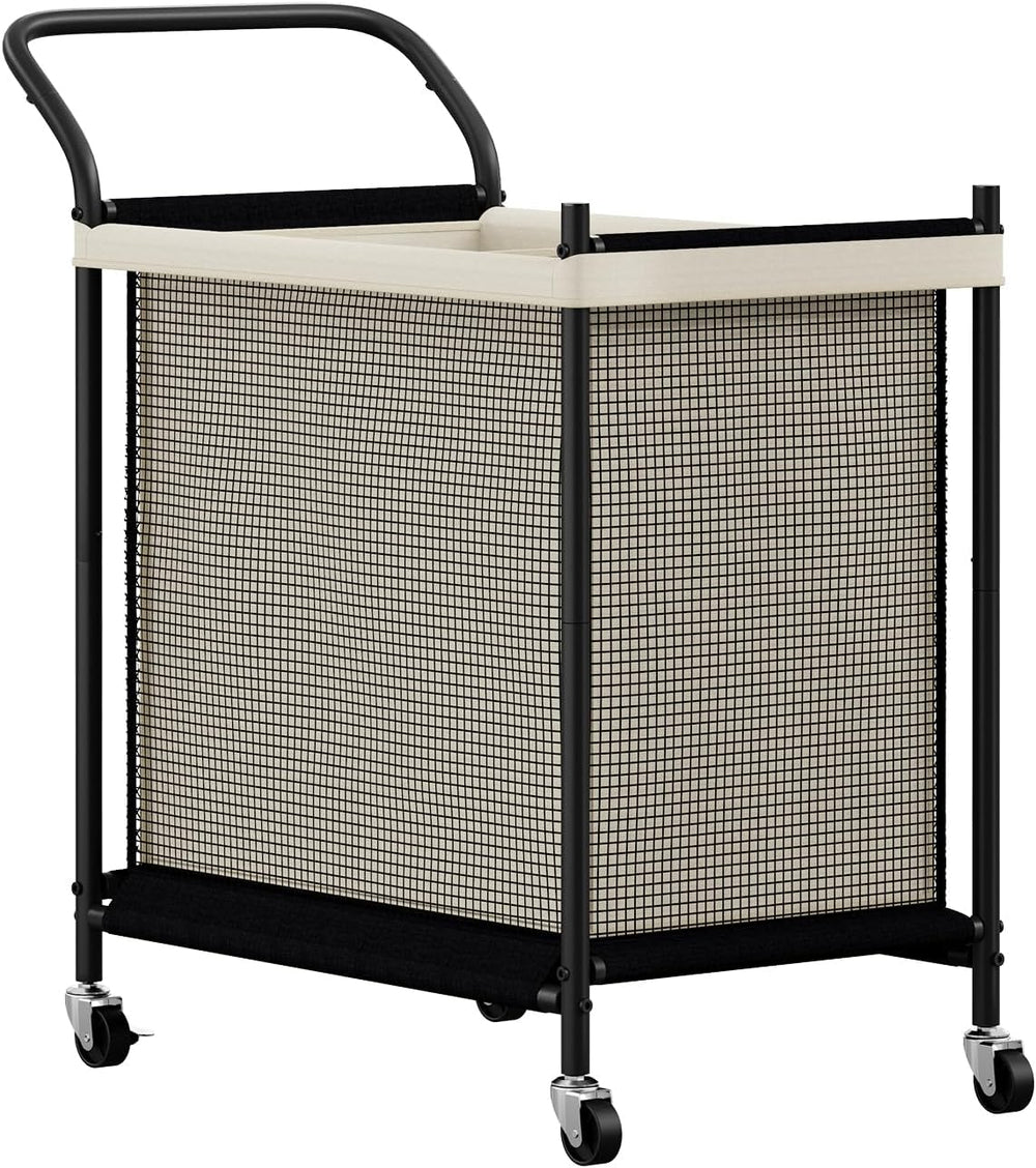 Laundry Hamper with Wheels,Laundry Basket with Removable and Washable Liner B...