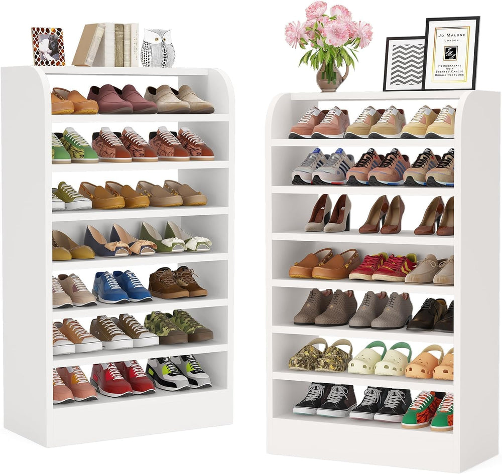 Tribesigns Shoe Rack Set of 2, 8-Tier Tall Shoe Shelf Shoes Storage Organizer...