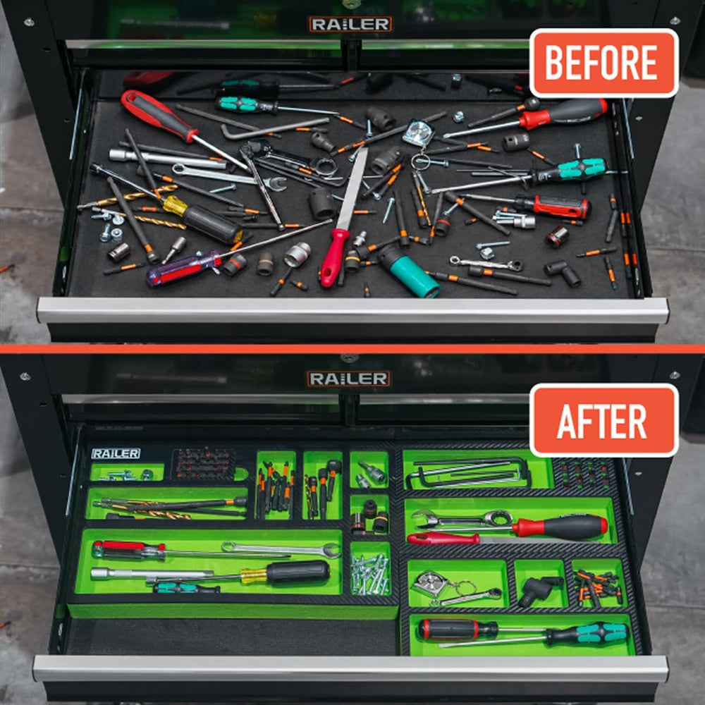EVA Foam Tool Tray Drawer Storage Organizer Set Socket Bit Holder Case