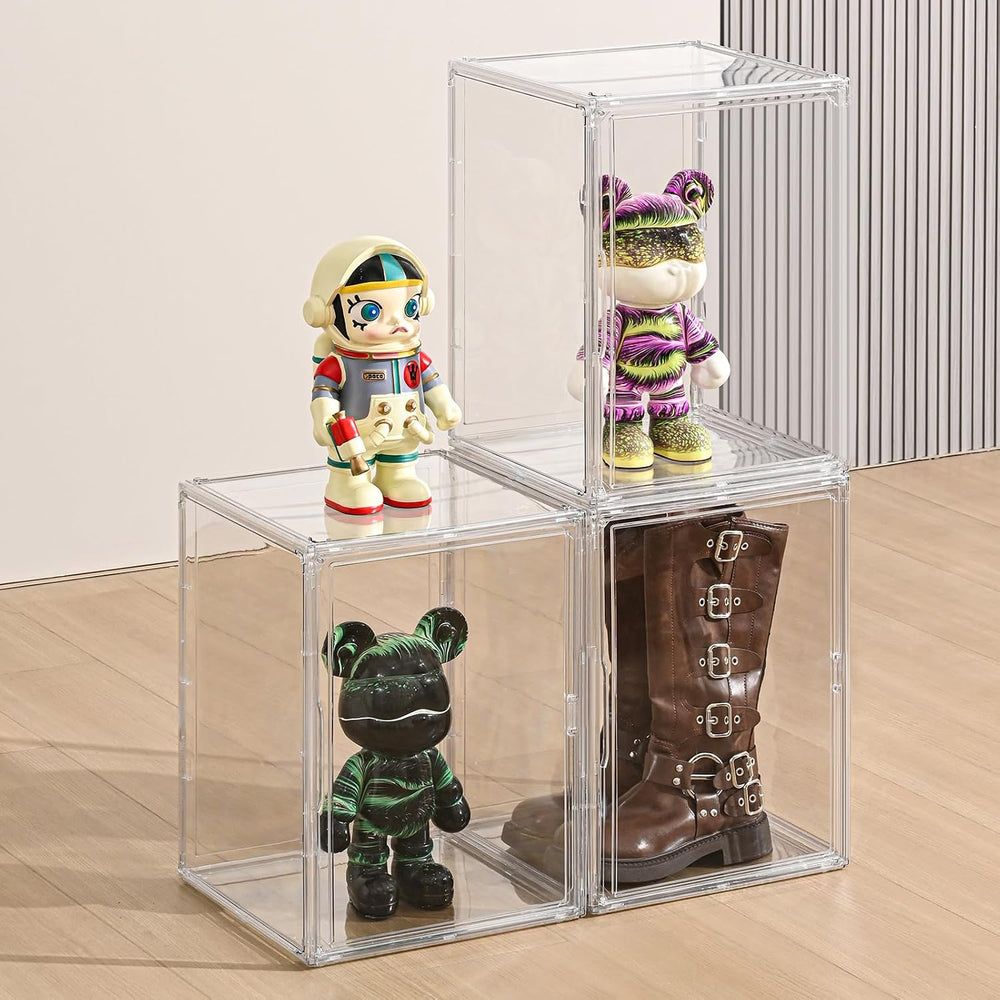 4 Pack XXX-Large Clear Display Case 17.7" x 13" x 13" Extra La...