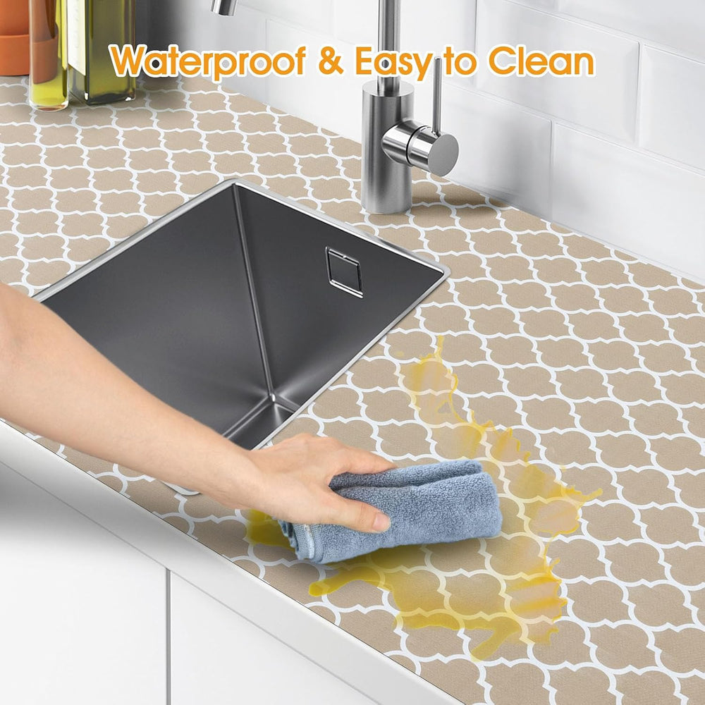 Shelf and Drawer Liner for Kitchen Cabinet Non-Adhesive Non Slip