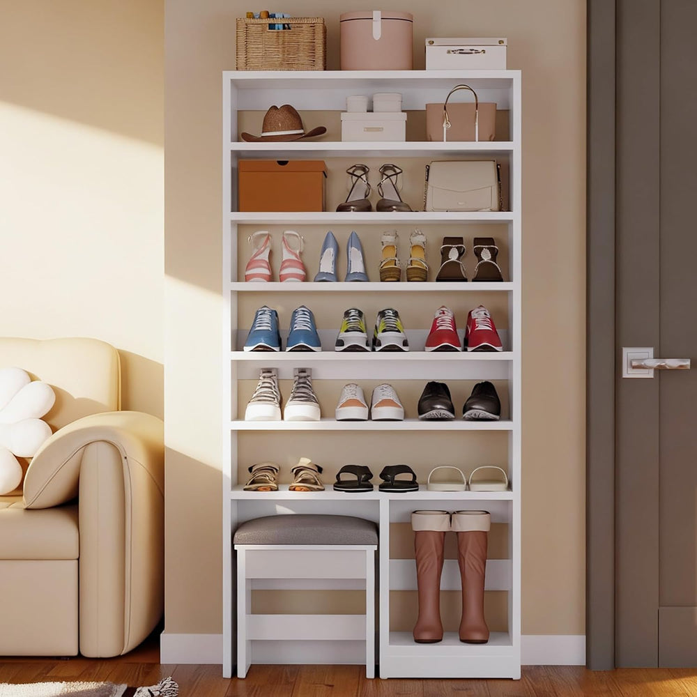 DWVO Shoe Cabinet with Hidden Bench