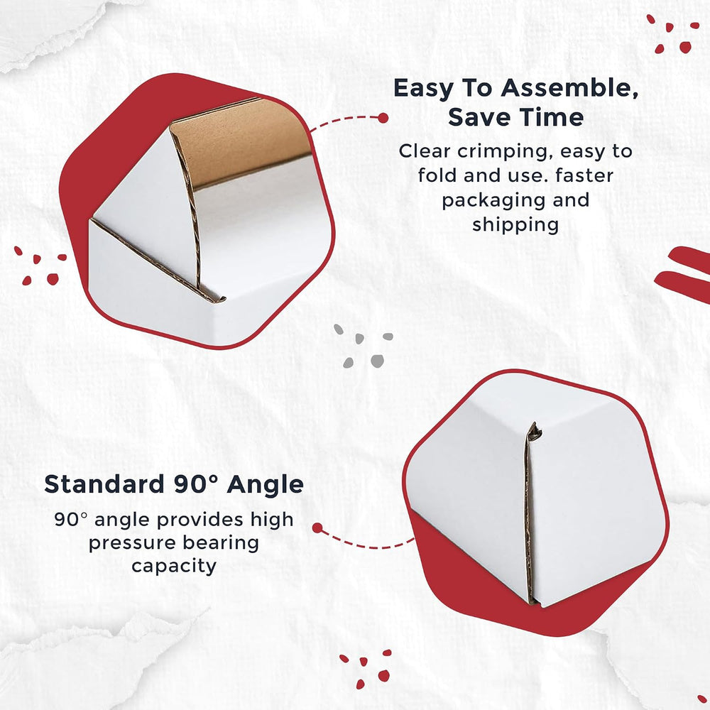 White Shipping Boxes 6x4x4 Heavy Duty, Lightweight, 6"L X 4"W X 4&q...