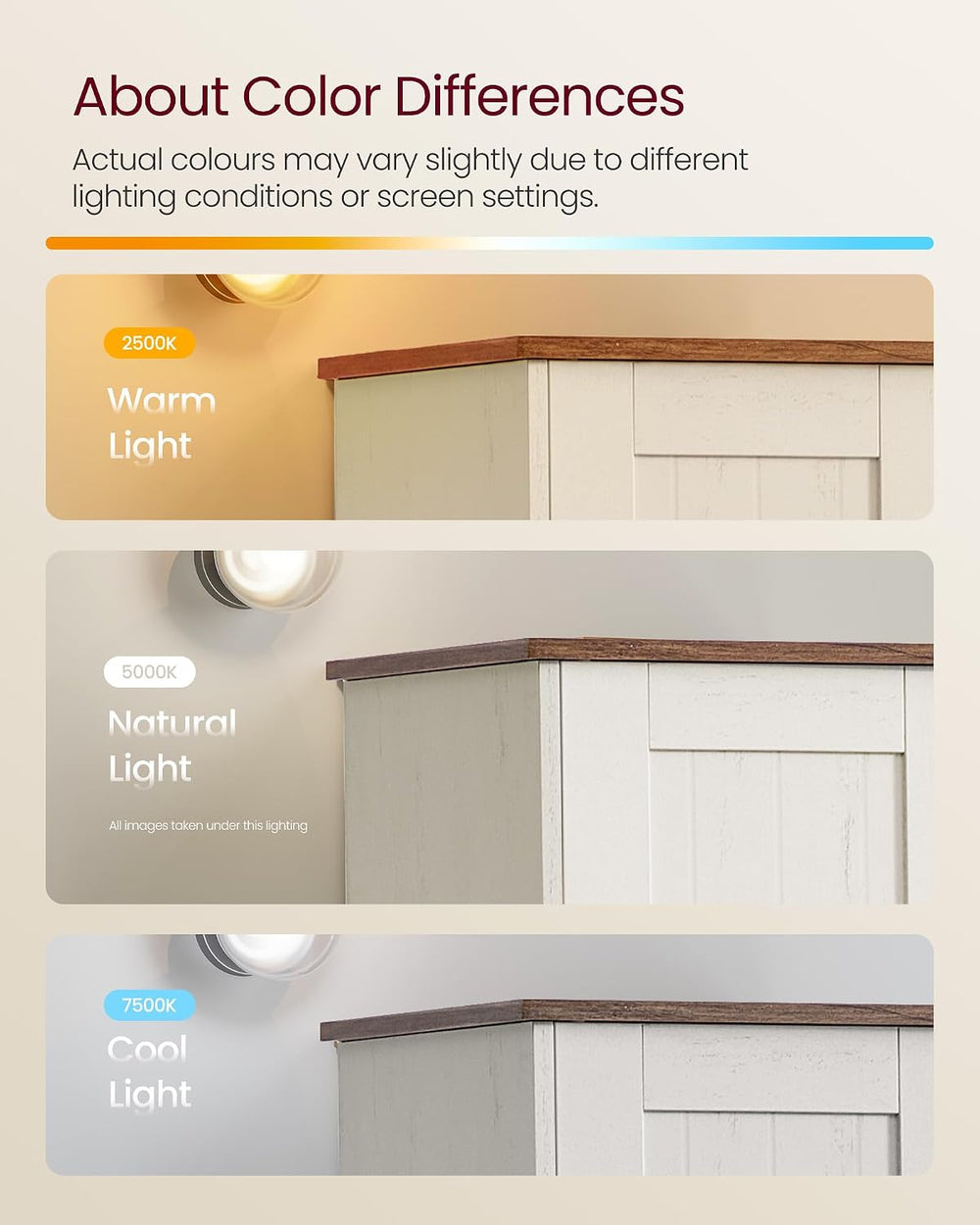 SONGMICS HOME Snapsemble Bathroom Storage Cabinets, 67-Inch Tall, 1 Pack