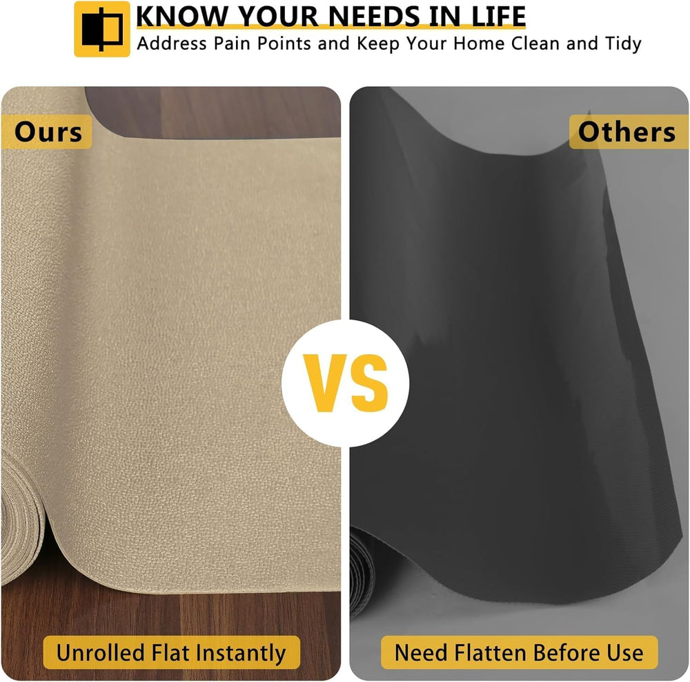 WochiTV Shelf Liner for Cabinets, Drawer Non Adhesive Non Slip Foam Mat for K...