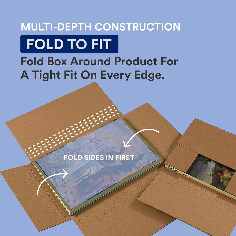 BOX USA Moving Boxes 11.125"L x 8.625"W x 1"H Medium 50-Pack |...