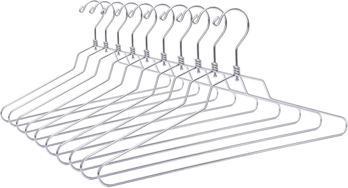 16" Quality Metal Hangers, 30-Pack, Swivel Hook, Stainless Steel Heavy Duty Wire Clothes Hangers, Heavy-Duty Clothes, Jacket, Shirt, Pants, Suit Hangers (30, 16" inch)