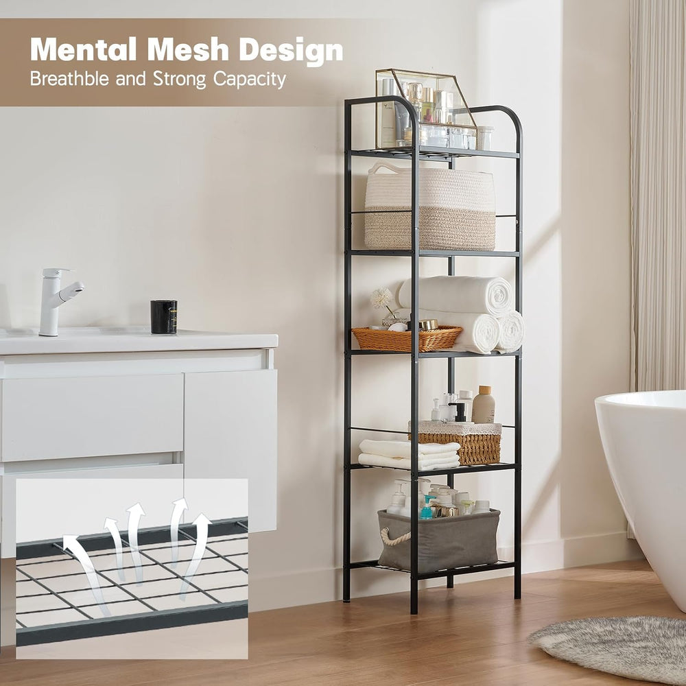 Towel Racks for Bathroom,5-Story Free Standing Towel Holder,Durable Metal Tow...