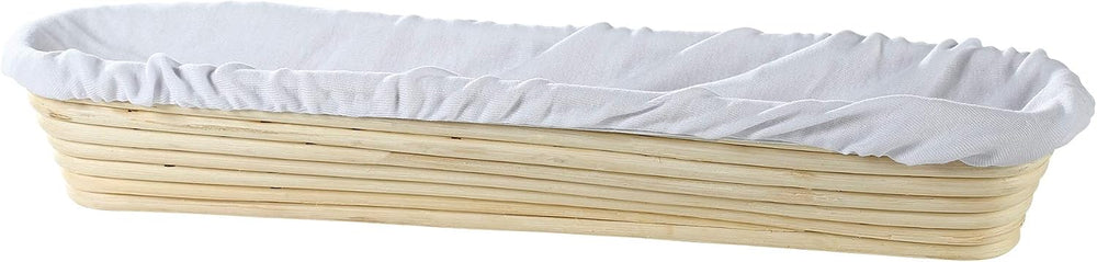 Frieling Rectangular Banneton Proofing Basket - Bread Rising Basket with Cott...