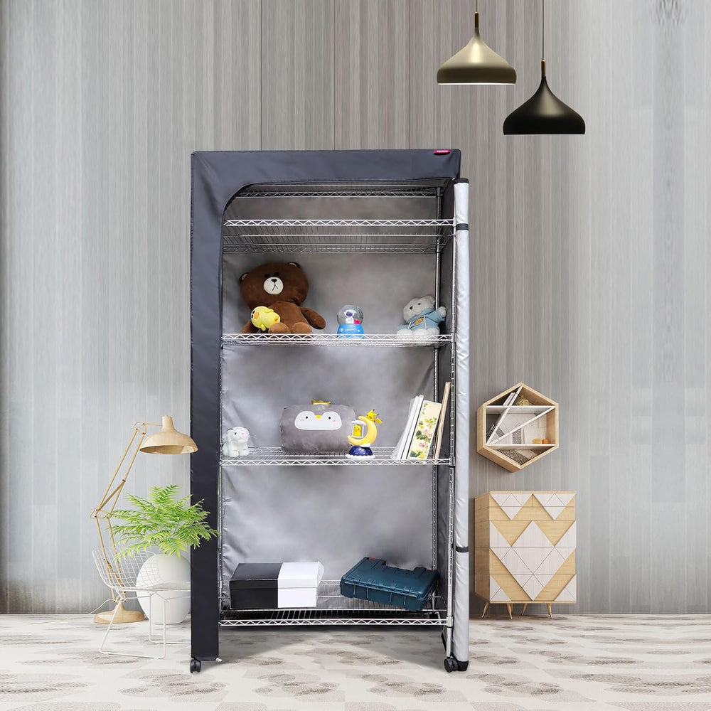 Shelf Dust Covers for Wire Shelving, Fits 48" W x 18" D x 72" ...