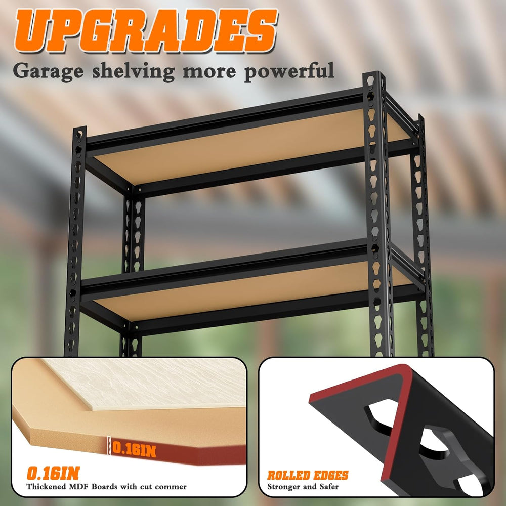 LEVELEVE 5-Tier Storage Shelving Unit, Metal, for Kitchen, Garage, Laundry Ro...