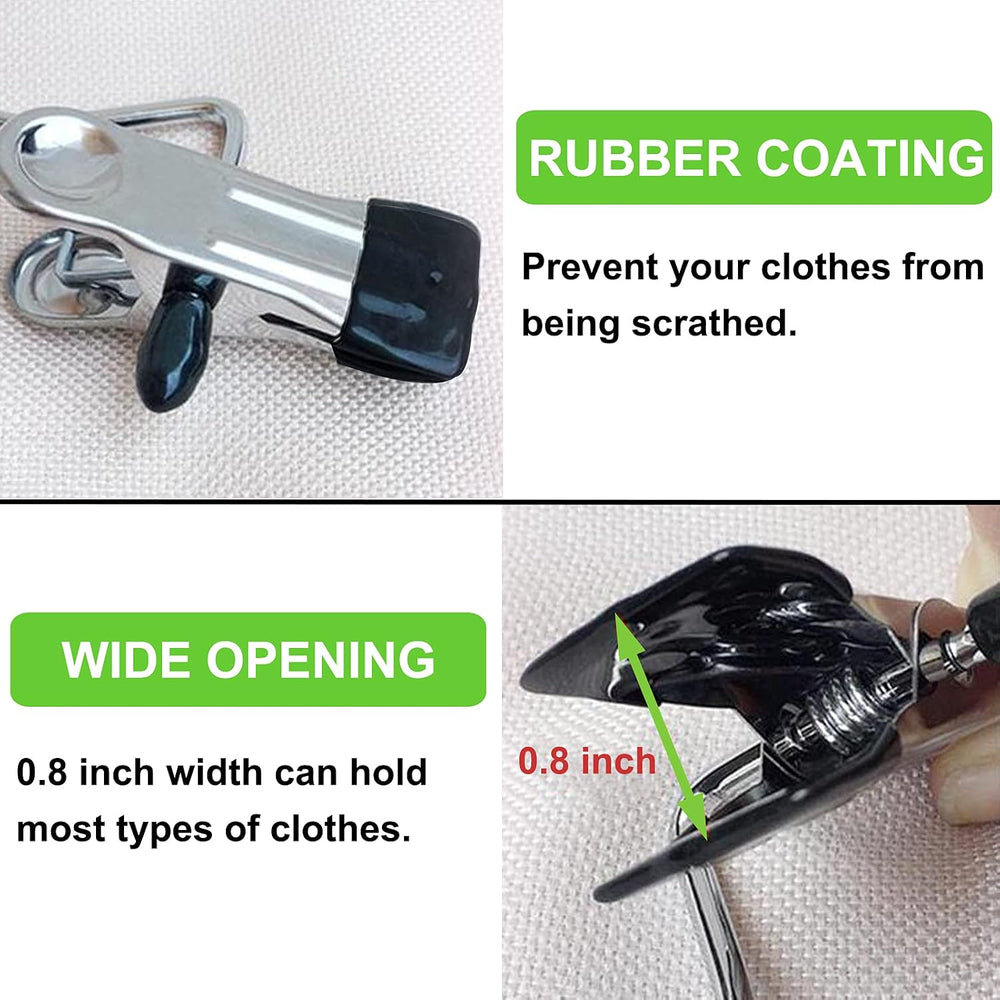 Laundry Hooks Hanging Clips Clothes Pins Closet Hanger Organizer Clamps Socks...