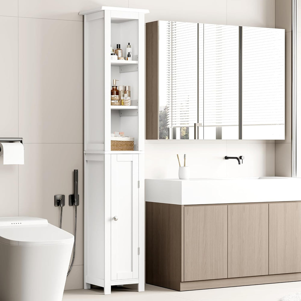 11.81'' Wide Narrow Bathroom Storage Cabinet-Slim Tall Bathroom Stora...