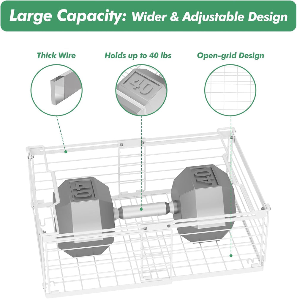 ADRIMER Freezer Organizer Bins, 4 Packs Foldable & Stackable Chest Freeze...