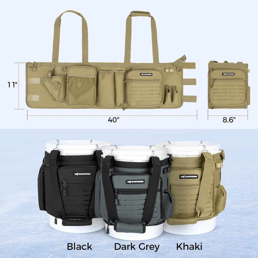 KastKing Karryall Fishing Bucket Organizer for 5 Gallon Bucket, Fishing Bag