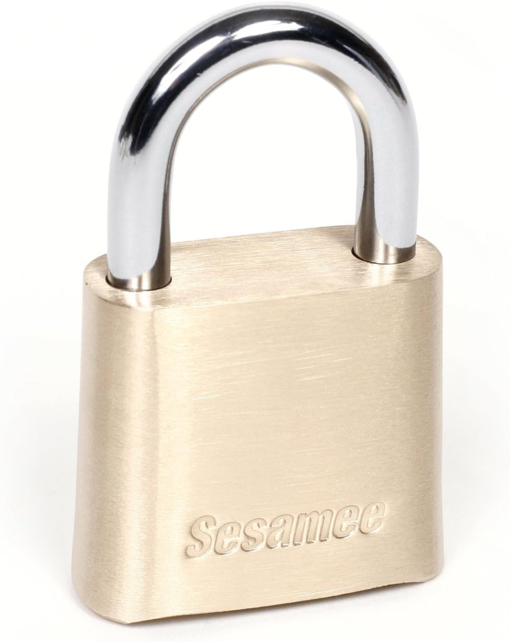 Sesamee K436 4 Dial Bottom Resettable Combination Brass Padlock with 1-Inch H...