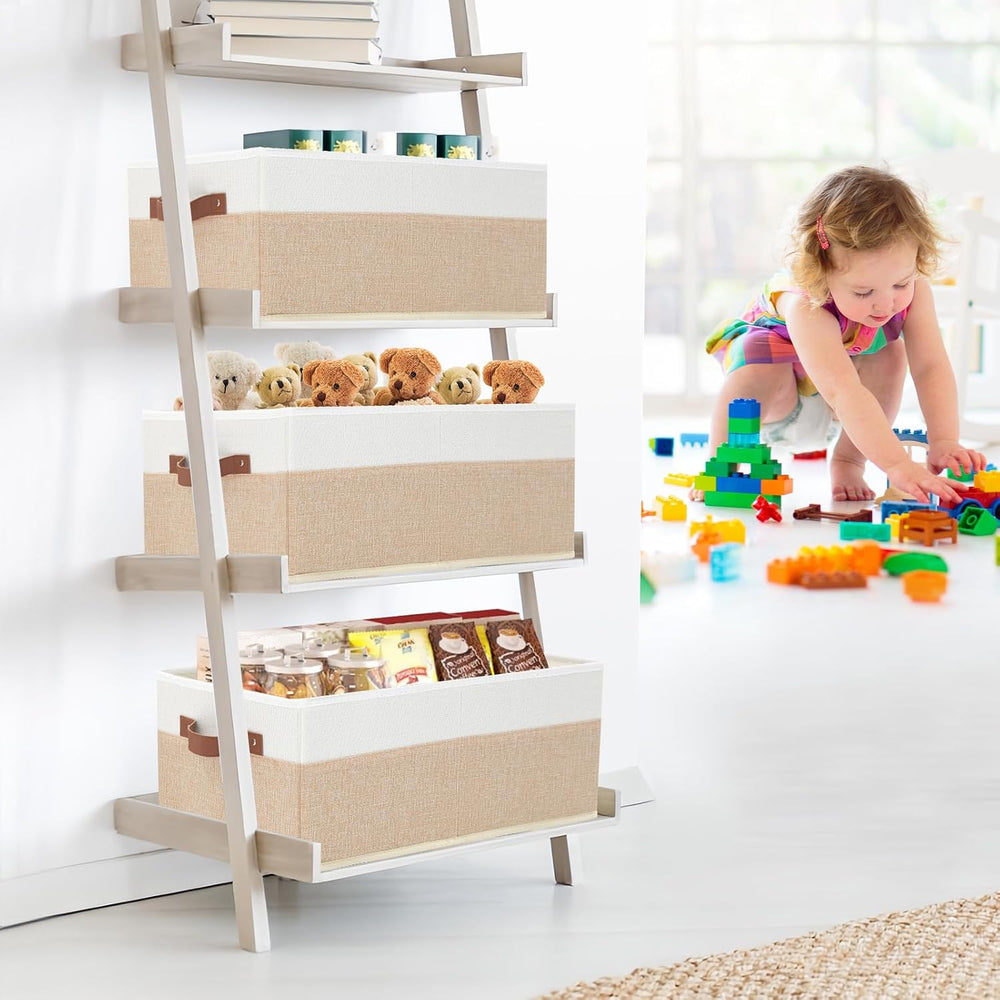 6 Pack Fabric Storage Bins, Large Storage Baskets for Shelves