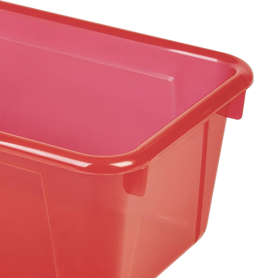 Storex Small Cubby Bins – Plastic Storage Containers for Classroom with Non-S...