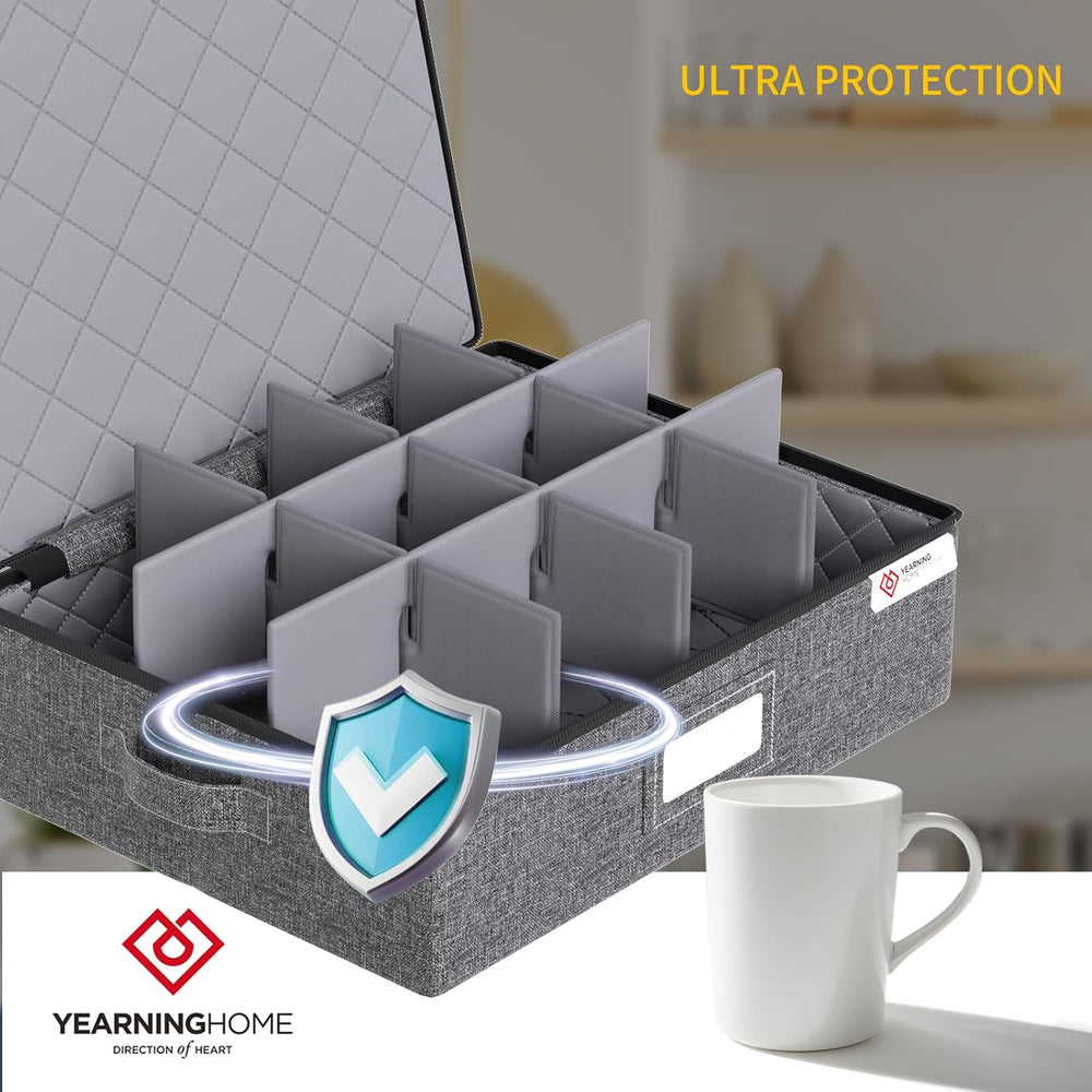 China Storage Containers Hard Shell Box for Moving Dishes, Plate, Wine and Gl...