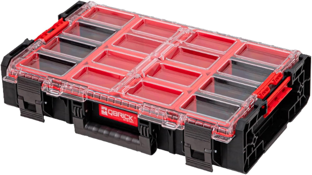 Qbrick System ONE Organizer XL 2.0 Black: Heavy-Duty Stackable Tool & Sma...
