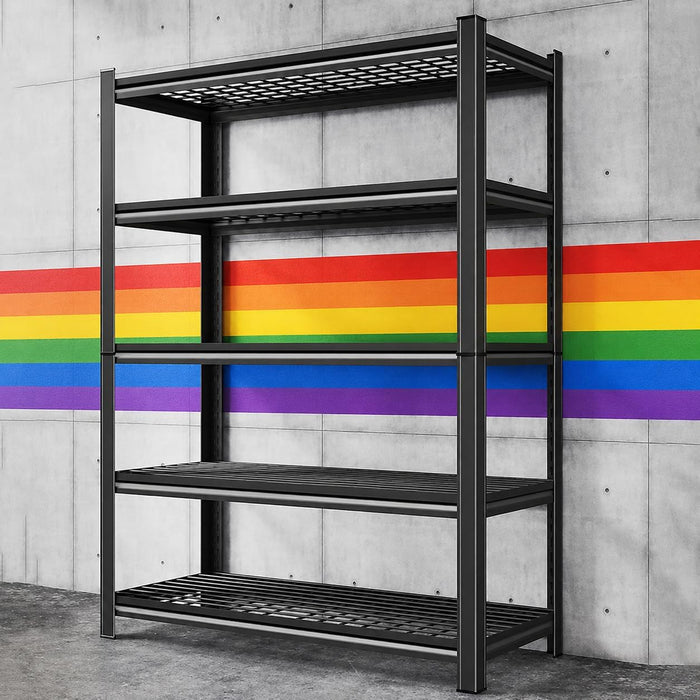 Garage Shelving, 3000 LBS Heavy Duty Wire Storage Shelves, 5-Tier Adjustable Wire Shelving Rack for Garage, Warehouse, Basement, 36" W x 16" D x 72" H