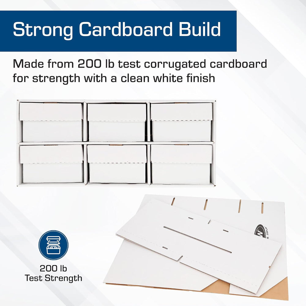 BCW Two Row Shoe Box Card House Storage Box | Stackable Trading Card Storage ...