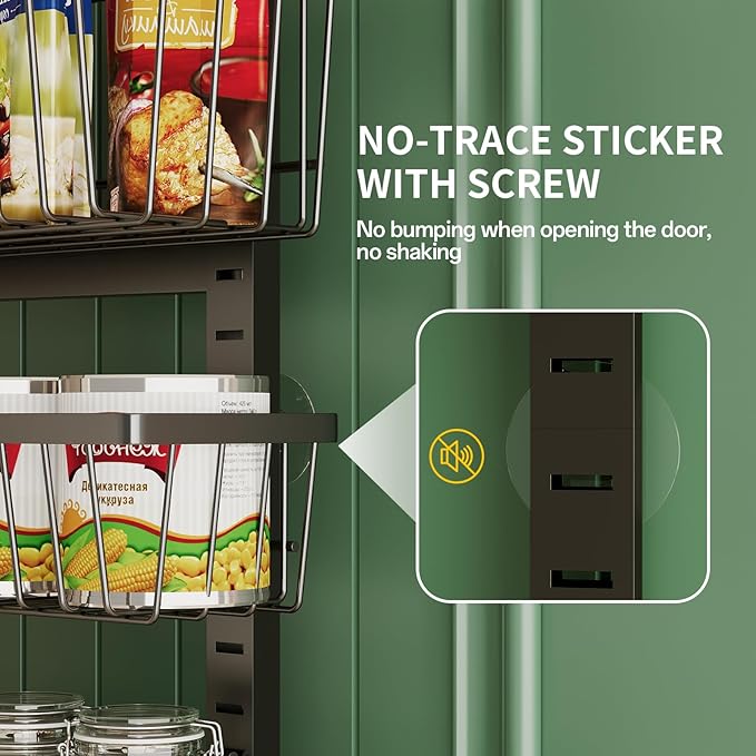 Over The Door Organizer,8-Tier Over The Door Pantry Organizer
