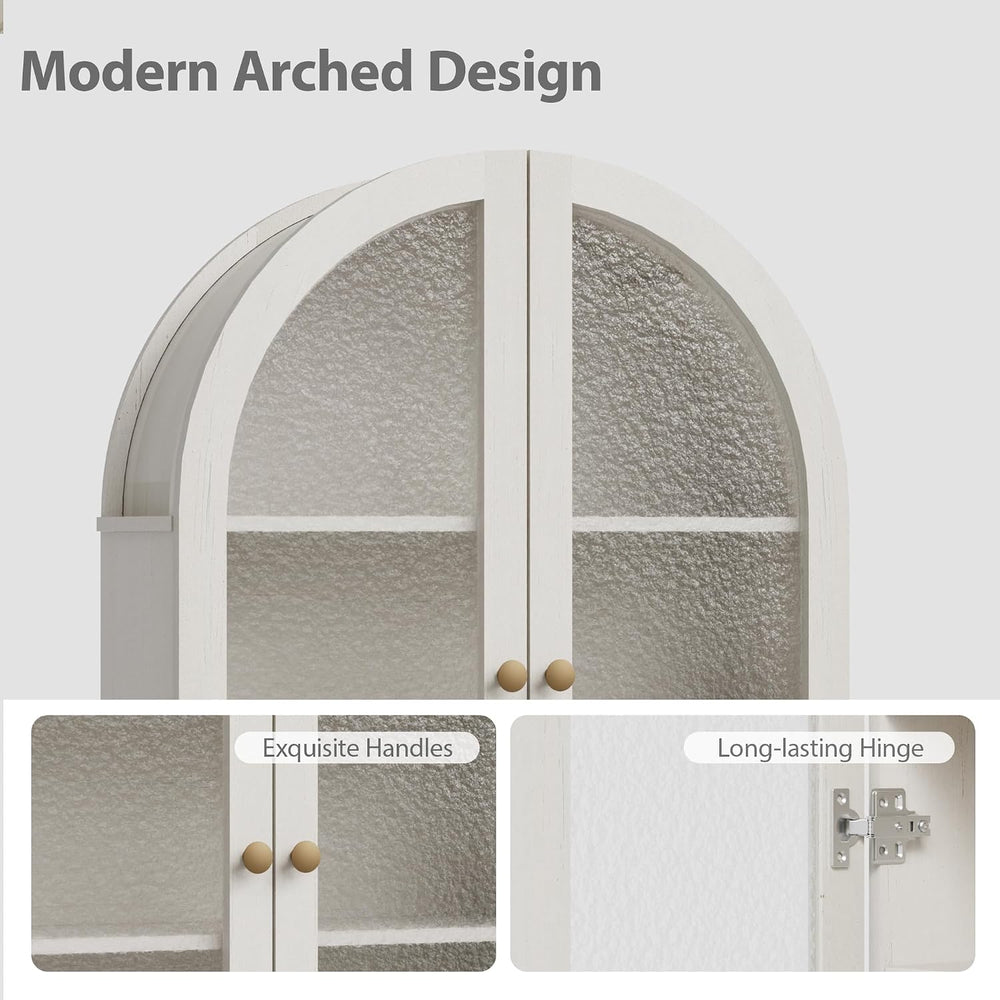 Over The Toilet Storage Cabinet, 23.7”W Modern Storage Cabinet Over Toilet wi...