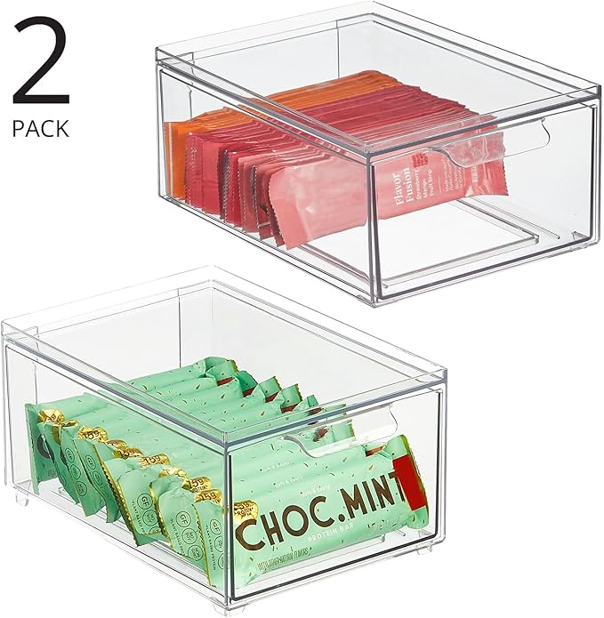 mDesign Stackable Storage Containers Box