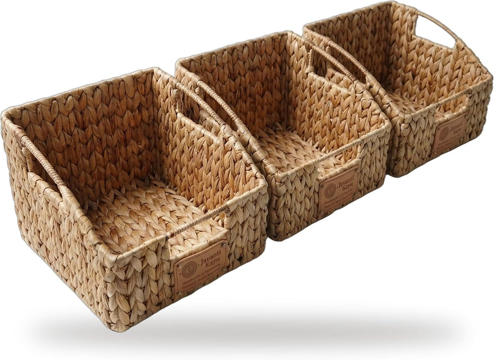 Pantry Organizers and Storage Baskets, 3 Pack, 10" x 9" x 8" |...