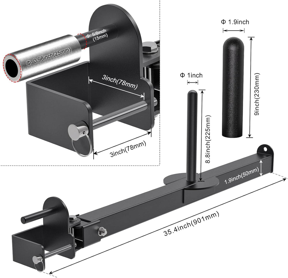 SELEWARE T Bar Row Landmine Attachment Belt Squat Attachment for Power Cage