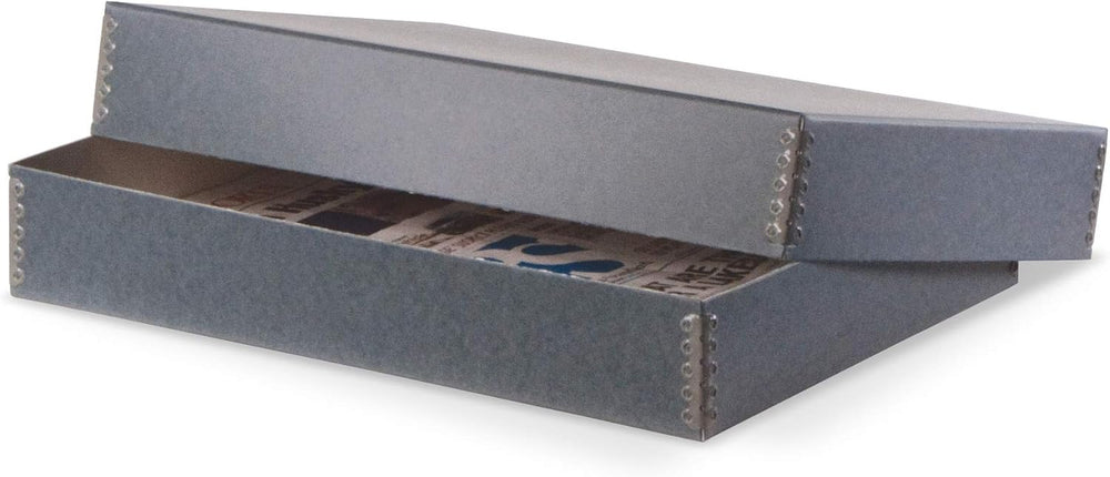 Gaylord Archival Blue/Grey Newspaper Preservation Box - 19W x 25L x 2 1/2&quo...