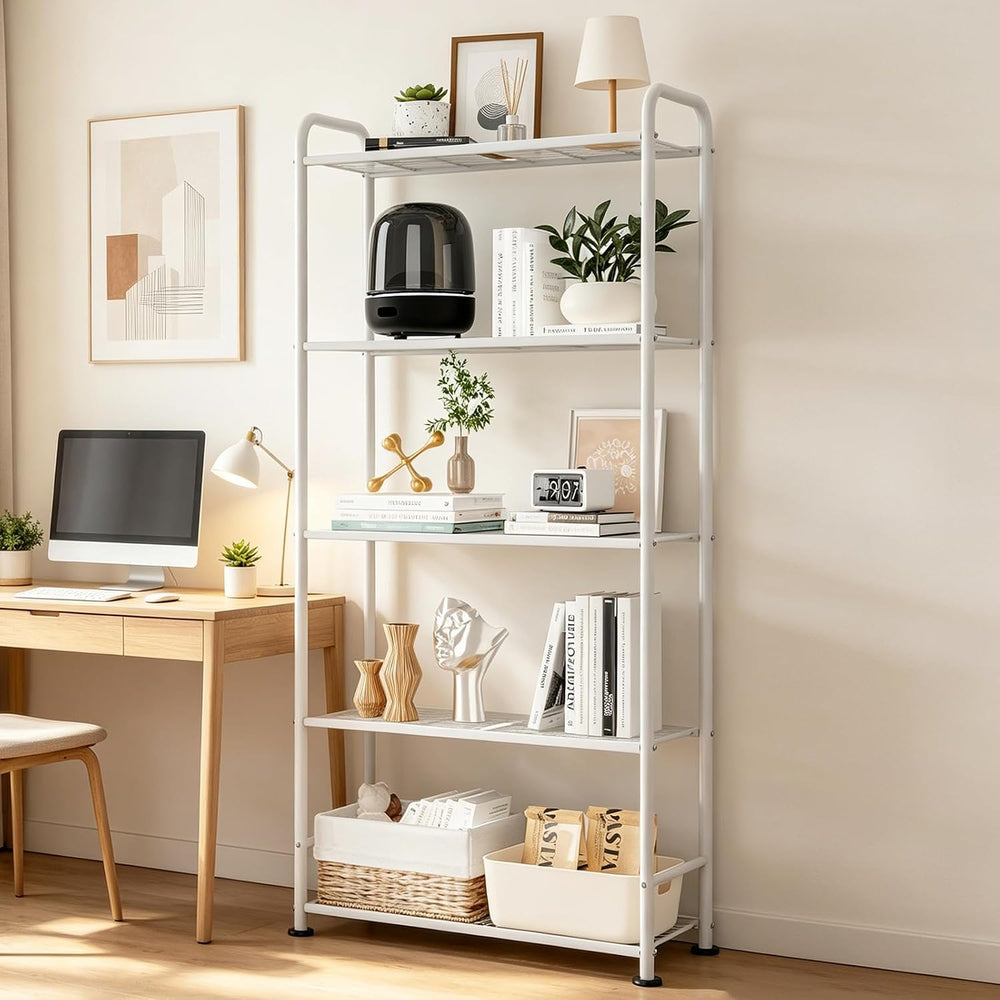 VTRIN Storage Shelves, 5 Tier Garage Shelving with Leveling Feet, Sturdy Meta...