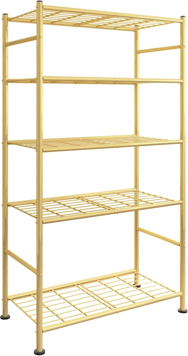 Sakugi Storage Shelves - 5 Tier Shelf Organizer, Heavy Duty Garage Shelving U...
