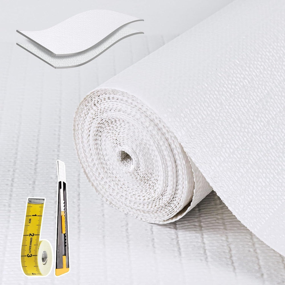 Shelf Liners for Kitchen Cabinets 17in x 20FT, Non Adhesive Drawer Liner